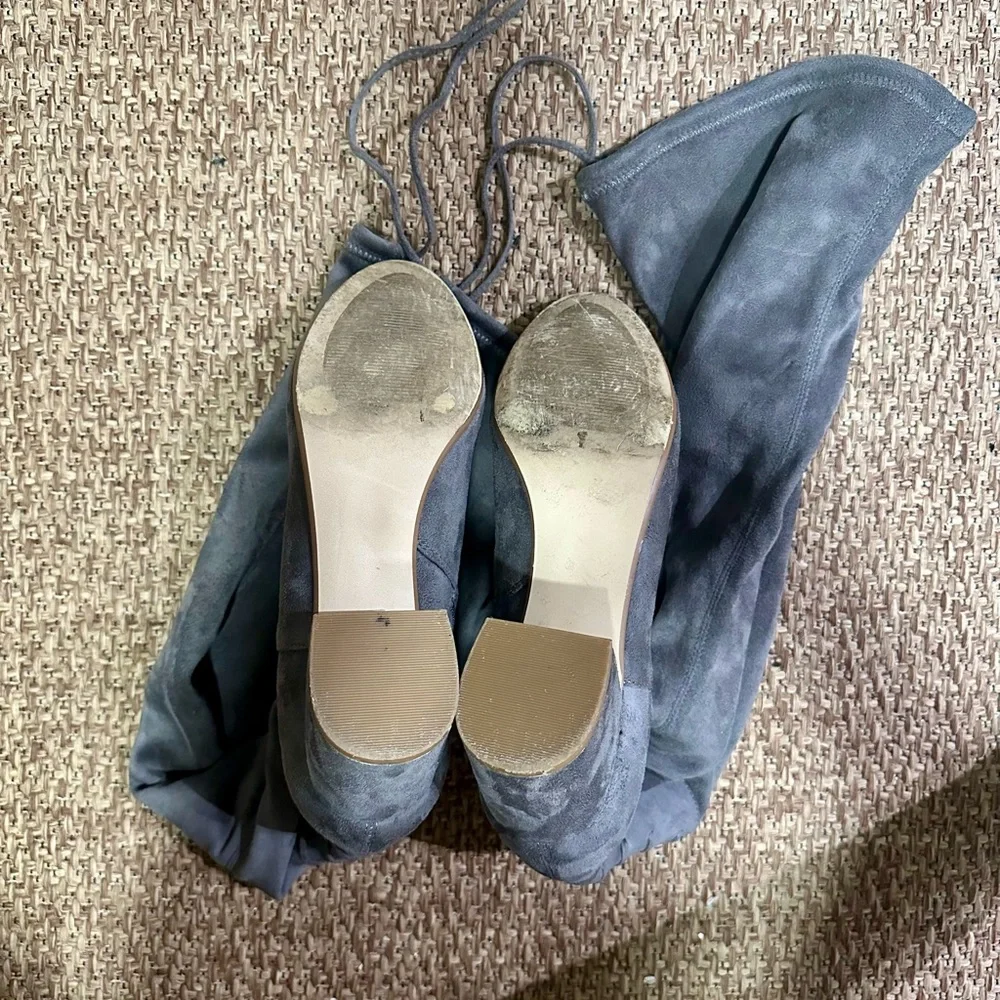 Steve Madden Elegant Gray Over-the-Knee Suede Boots Size 9.5 - Picture 7 of 8